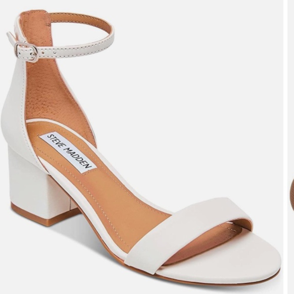 White Steve Madden heels